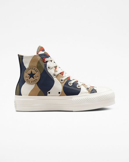 Topanky Na Platforme Converse Chuck Taylor All Star Lift Twisted Classics Vysoke Damske Obsidian Hnedožltý | SK DFNOR8